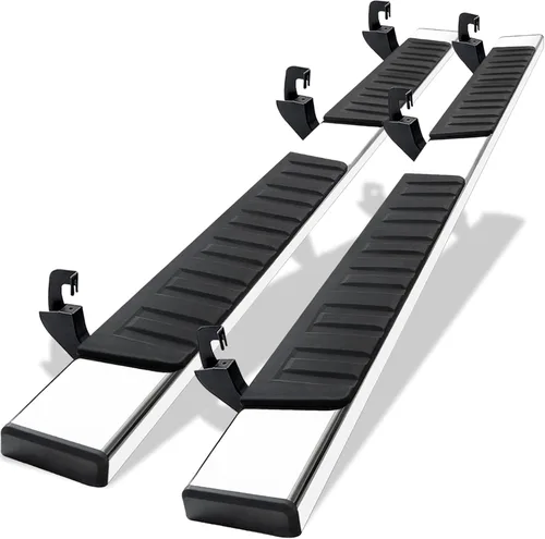 Miniatura 10 de COMNOVA - Estribos de 6 pulgadas compatibles con Chevrolet Colorado/GMC Canyon Crew Cab 2015-2026, estribos y escalones para Colorado (negro)