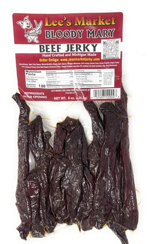 Miniatura 3 de Lee's Market Carne seca de rábano picante - Suave y tierna - Bocadillo saludable bajo en carbohidratos y sin gluten - Apto para paleo y keto