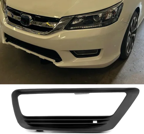 Miniatura 10 de HECASA Bisel de Moldura de Luz Antiniebla Negro Lado del Conductor y Pasajero Compatible con Honda Accord Sedan 2013-2015 Repuesto para HO1038111