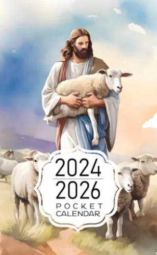 Pocket Calendar 2024-2026: Two-Year Monthly Planner for Purse , 36 Months from January 2024 to December 2026 | Christian theme | Parable of the lost