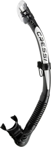 Miniatura 7 de Cressi Esnórquel seco plegable para adultos para buceo, esnórquel - Alpha Ultra Dry Hecho en Italia negro/púrpura/transparente