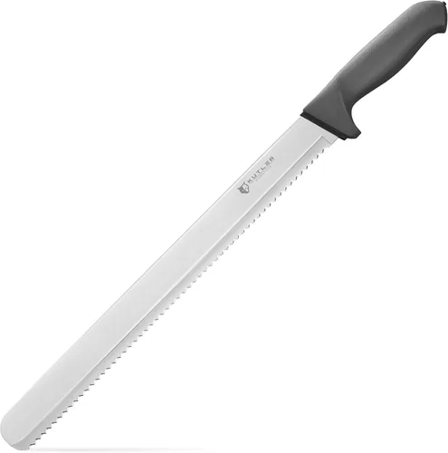 Miniatura 3 de KUTLER Profesional Cuchillo de pan de 14 pulgadas y cortador de pastel con borde dentado - Cuchería de acero inoxidable ultra afilada