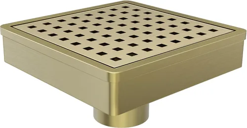 Miniatura 24 de Drenaje de ducha dorado de 4 pulgadas, moderno drenaje de ducha cuadrado de acero inoxidable 304 para baño, drenaje de suelo de ducha dorado