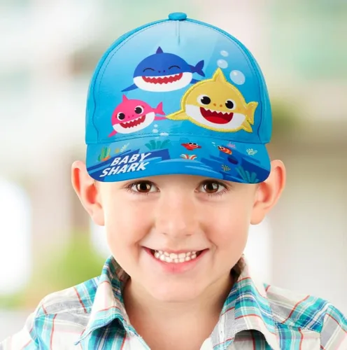 Miniatura 4 de Nickelodeon Gorro de tiburón para niños pequeños, paquete de 2 gorras de béisbol ajustables
