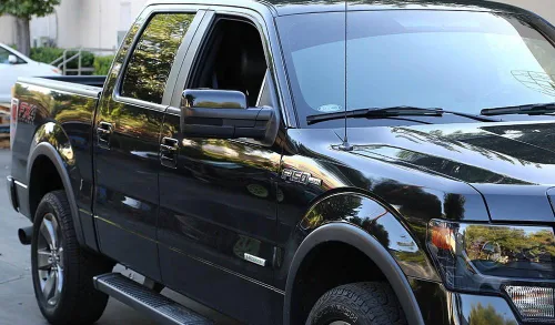 Miniatura 4 de iJDMTOY Luces de marcador de espejo lateral LED ámbar con lente ahumada, compatibles con Ford F150 2009-14 y SVT Raptor 2010-14, reemplaza