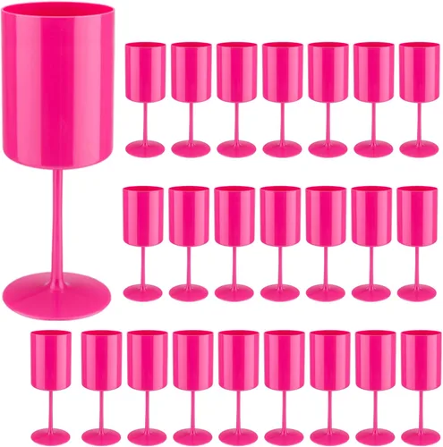 Miniatura 16 de Paquete de 12 copas de vino de plástico de 10 onzas, grandes y reutilizables, copas de champán vintage con tallo, vasos acrílicos inastillables