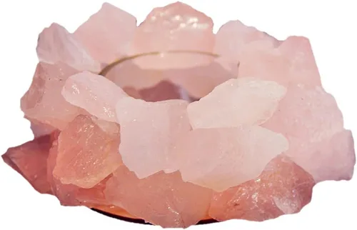Miniatura 2 de Portavelas votivas de piedra áspera de cristal, candelita de cristal curativo, portavelas de cristal curativo, decoración del hogar, piedra de reiki