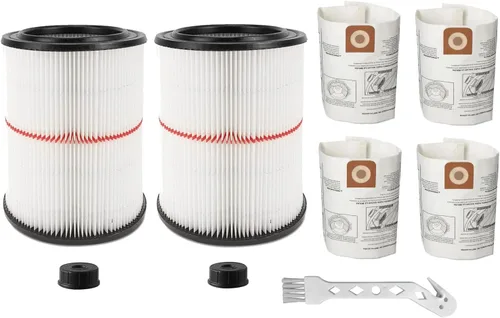 Miniatura 8 de Filtro 17816 para aspiradora de taller Craftsman, filtro de aire de reemplazo para filtro de aspiradora húmeda/seca Craftsman para aspiradora Blanco