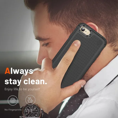 Miniatura 108 de Jeylly Funda para iPhone SE/Funda para iPhone 5S, Exterior de Plástico Duro que Absorbe Golpes + Interior de Silicona de Goma Defensor contra