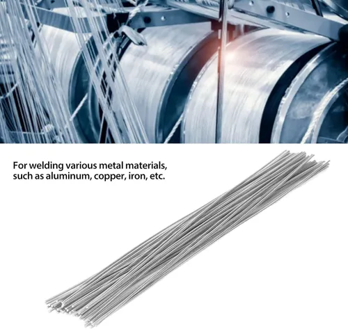 Miniatura 2 de Varilla de soldadura de aluminio de baja temperatura de núcleo de fundente de varilla de soldadura fácil de usar para metales blancos soldadura
