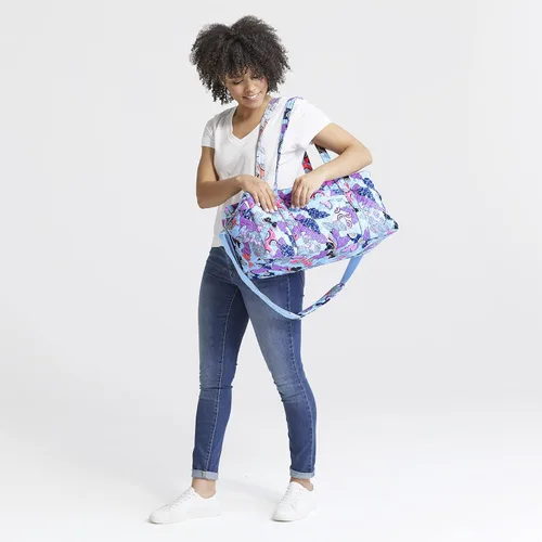 Miniatura 5 de Vera Bradley Bolso de viaje mediano de algodón para mujer