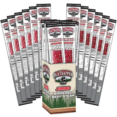 Miniatura 9 de Old Trapper, Trapper's Choice Teriyaki - Filete de carne en trozo de ternera, paquete individual de 8 onzas, aperitivos salados de carne dulce, 0.35