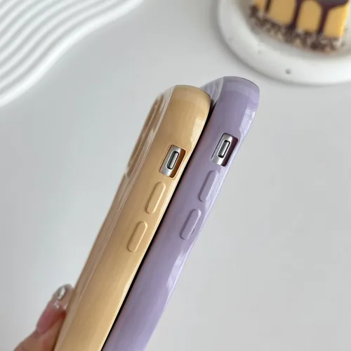 Miniatura 5 de Caseative Funda para iPhone 11, diseño de ondas rizadas, suave, compatible con iPhone (azul, iPhone 11)