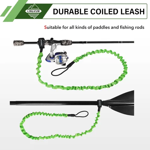 Miniatura 4 de Correa de remo para kayak, correa elástica para remo en espiral, cuerda para kayak, canoa, canoa, cañas de pesca, accesorios de remo de kayak