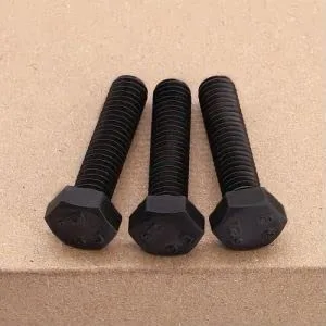 Miniatura 3 de M8-0.049 x 0.630 in (20 piezas) Perno de cabeza hexagonal negra, grado 12.9 Perno hexagonal de acero de aleación de rosca completa, DIN933