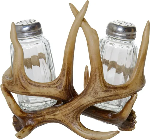 Miniatura 8 de Pine Ridge Juego de salero y pimentero de oso de café, dos cocteleras de vidrio, soporte para fogata para especias y condimentos, para cocina
