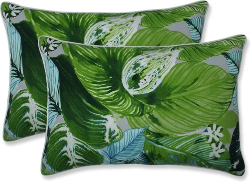 Miniatura 24 de Pillow Perfect Outdoor Cojín rectangular de piedra Setra para interiores (juego de 2) 18.5 X 11.5 X 5