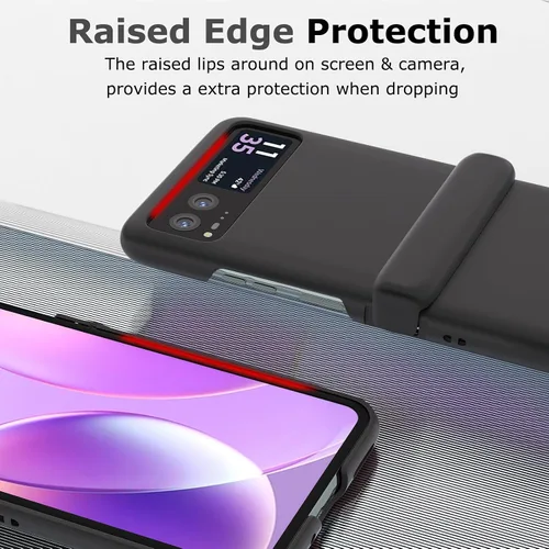 Miniatura 5 de Funda para Motorola Razr 2023 y protector de cámara trasera, funda delgada para teléfono con protector de bisagra, resistente a los arañazos, funda