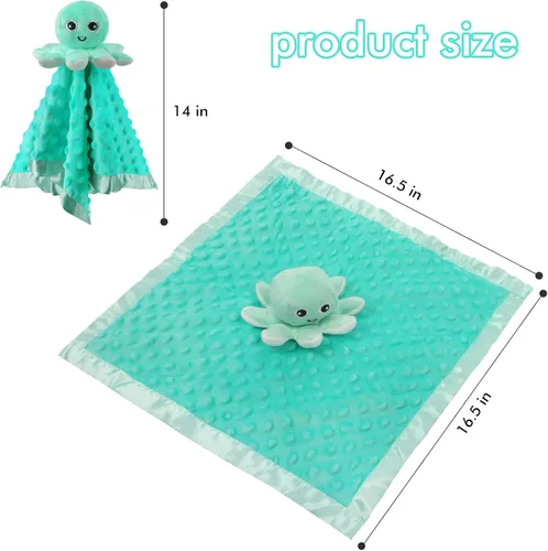 Miniatura 2 de Manta de seguridad para bebé, Loveys para bebés, juguete de peluche de pulpo, regalo de animales de peluche para niñas y niños recién nacidos Pulpo