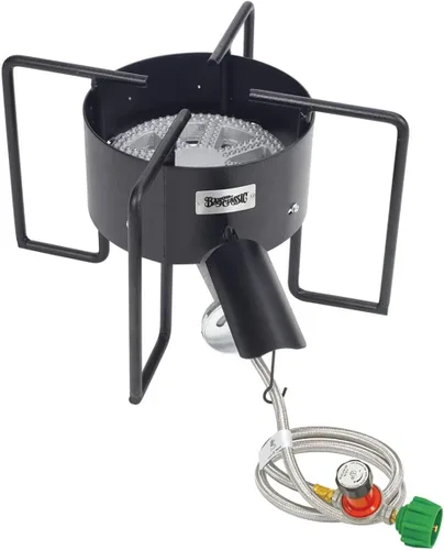 Bayou Classic KAB6 Bayou - Cocina de banjo - Quemador de propano para cocinar al aire libre, estufa al aire libre, caldera de cangrejos, quemador de