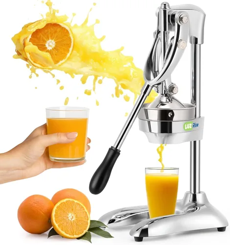 Miniatura 3 de Exprimidor de cítricos de hierro fundido extra grande Prensa manual de alta resistencia con mango ergonómico Exprimidor de encimera de grado