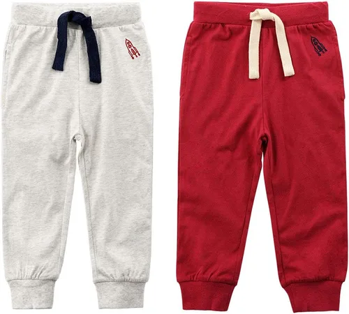 Pantalones deportivos de algodón para bebés y niñas, de color puro, con cordón, 1-6T