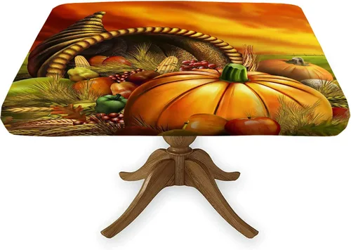 Miniatura 23 de Mantel cuadrado ajustable con estampado de girasoles, borde elástico, "You are My Sunshine", se adapta a 36x36 pulgadas, mantel de poliéster lavable