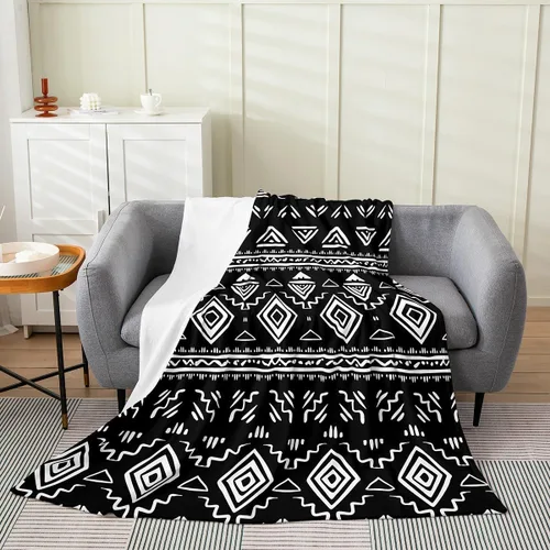 Miniatura 26 de Erosebridal Western Cowgirl Blanket 40x50 Western Cowboy Fleece Flannel Blanket for Bed Sofa Crib Horseshoe Boots Southwestern Fuzzy Plush Throw