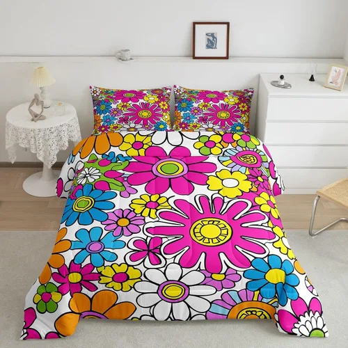 Miniatura 13 de Feelyou Southwest Native Juego de Ropa de Cama para Niños y Niñas Juego de Edredón Geométrico del Suroeste Tamaño Twin Edredón Tribal Decoración