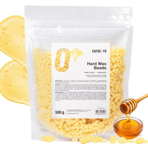 Miniatura 14 de Curacoro Granos de cera italiana – 7.05 oz de perlas de cera dura para depilación de cuerpo completo en cara, cuerpo, brasileño, bikini, piernas