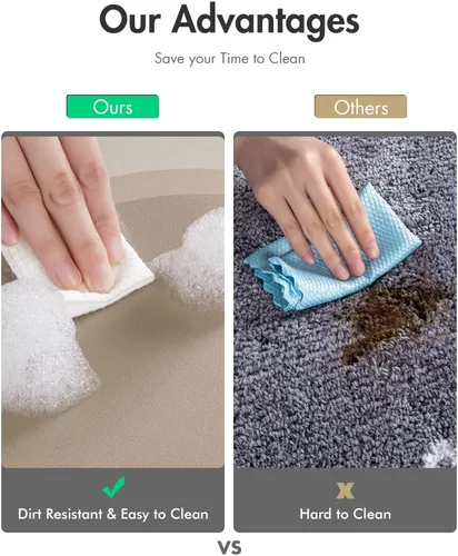 Miniatura 4 de MontVoo Alfombra de baño antideslizante, de secado rápido, resistente a las manchas, para el suelo del baño, alfombra de ducha de fácil cuidado
