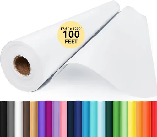 Miniatura 29 de Papel de regalo marrón, rollo de papel kraft, papel decorativo para manualidades de 15 x 450 pulgadas, papel de embalaje para suministros de envío