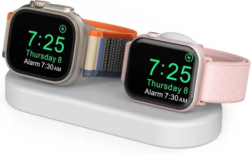 Miniatura 10 de Delidigi Soporte de doble cargador (cargador no incluido) compatible con Apple Watch Ultra 3/2/1, SE 3/2/1, Series 11 10 9 8 7 6 5 4 3 Soporte