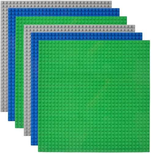 Miniatura 19 de Lekebaby Base de construcción clásica para ladrillos de construcción, 100% compatible con las principales marcas: placa base de 10 x 10 pulgadas