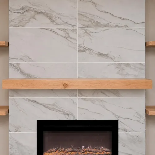 Miniatura 18 de Urbandi Repisa de Chimenea Moderna, Contemporánea, Repisa Flotante, Estante, Hecho a Mano, (Provincial, 36L x 6H x 8D pulgadas)