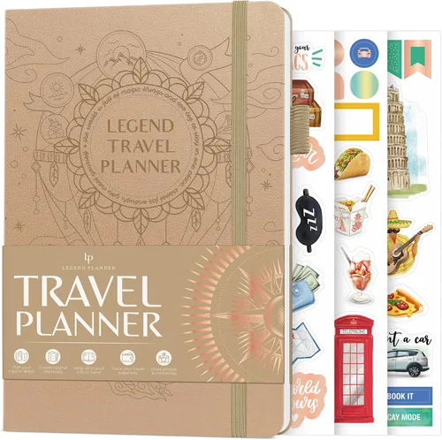 Miniatura 12 de Legend Travel Planner – Organizador de itinerario de vacaciones para viajes en solitario y parejas – Diario de viaje para mujeres y hombres