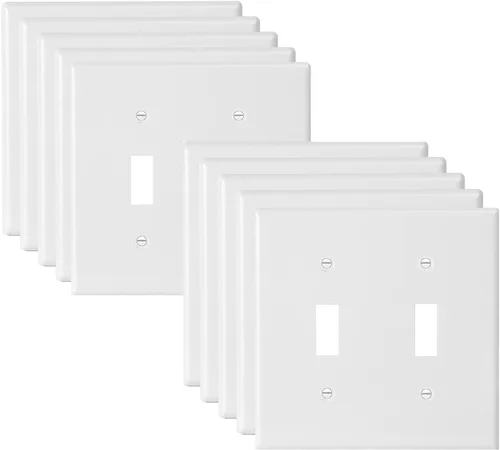 Miniatura 28 de Placa de pared Decora sin tornillos de 4 segmentos, placa frontal eléctrica para interruptor de luz, interruptor inteligente, receptáculo