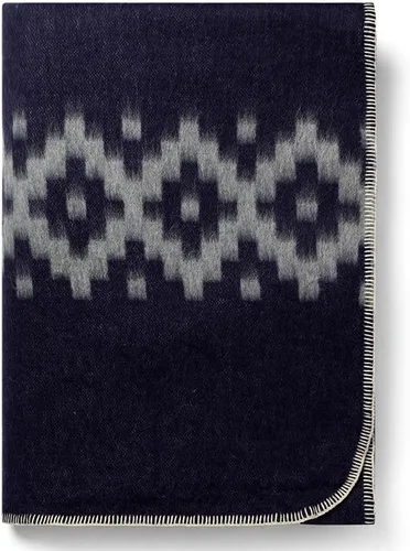Miniatura 36 de Manta gruesa de lana de alpaca para acampar al aire libre o uso en interiores, diseño étnico, suave lana peruana de alpaca disponible en tamaño Gris