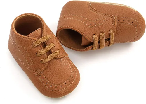 Miniatura 5 de Zapatos para bebés niños y niñas, suela suave, mocasines Oxford, zapatos de cuna para recién nacidos, zapatos antideslizantes para uniforme de boda