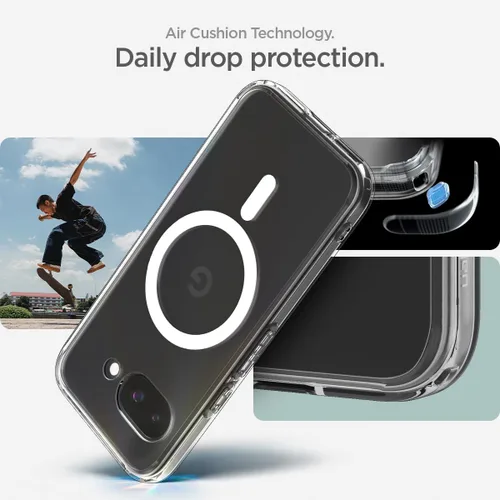 Miniatura 6 de Spigen Funda para Pixel 9a, Ultra Hybrid MagFit (2025) [Compatible con accesorios MagSafe] [Anti-amarillamiento] - Transparente