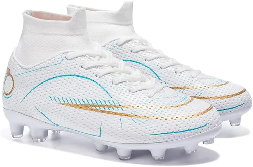 Miniatura 6 de Zapatos de fútbol para niños y niñas, para exteriores, interiores, para entrenamiento de fútbol y césped atlético