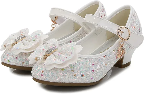 Miniatura 4 de Cadidi Dinos Zapatos de vestir para niñas, zapatos de fiesta de boda, zapatos de tacón Mary Jane Princesa (bebéniño pequeñoniño grande)