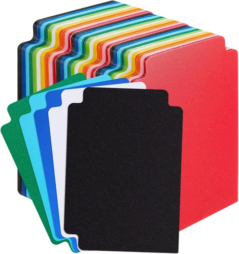 Miniatura 9 de 50 separadores de tarjetas intercambiables de plástico, separador esmerilado con pestañas, vertical estándar compatible con Games Sports TCG, 2.7 x