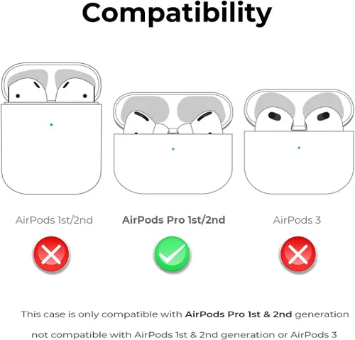Miniatura 2 de Linda funda para Airpods Pro, funda para Airpods Pro 2, diseño de gatos y gatitos con bigote negro, divertidos animales de dibujos animados en 3D, a