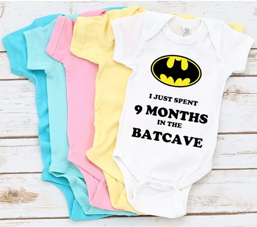 Miniatura 2 de TripleBDesigns I Just Spent 9 Meses in the Batcave Best Baby Shower Mameluco de regalo divertido