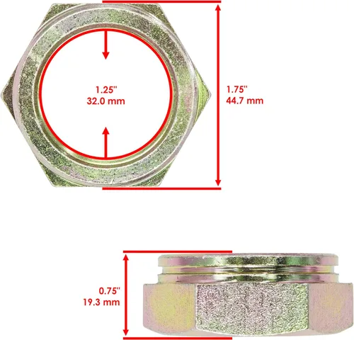 Miniatura 2 de Caltric Buje de carcasa trasera Jam Nut compatible con Polaris Scrambler 500 1998 1999 2001 2002 7547031