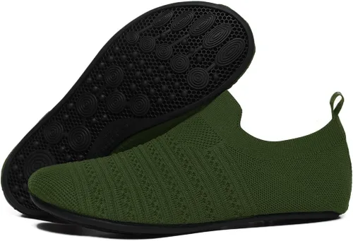 Miniatura 3 de QZKDM - Pantuflas ligeras antideslizantes para casa, para ponerse sin ayuda, para caminar descalzo, para ejercicio en casa y yoga, para hombres