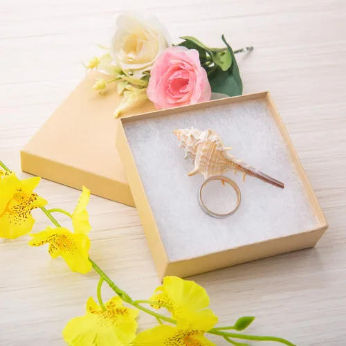 Miniatura 6 de GEFTOL Cajas de regalo de joyería, paquete de 96 cajas de joyería de cartón de 3.5 x 3.5 x 1 pulgadas, pequeñas cajas de regalo para joyas, aretes