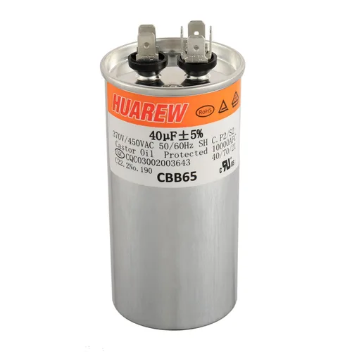 Miniatura 9 de 12.5 uF MFD ±6% 370/440 VAC CBB65 Condensador de arranque ovalado para arranque del ventilador y aire acondicionado o bomba de calor