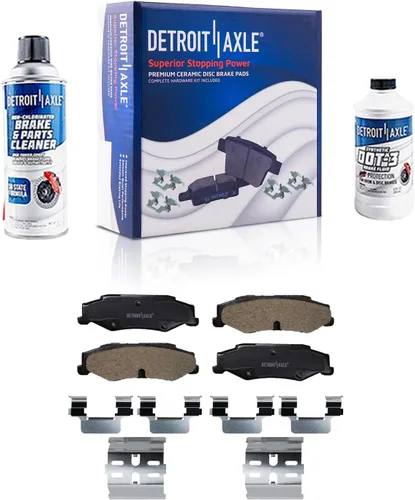Miniatura 127 de Detroit Axle - Pastillas de freno traseras para Mercedes-Benz C230 C240 C280 C320 C350 CLK320 CLK350 CLK430 E300 E320 E420 E430 SLK350, pastillas